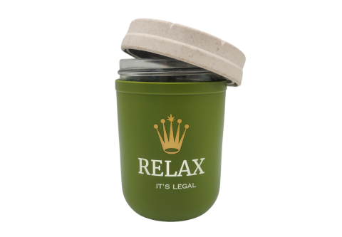 8oz "Relax It's Legal" Re: Stash Jar (includes magnetic lid)