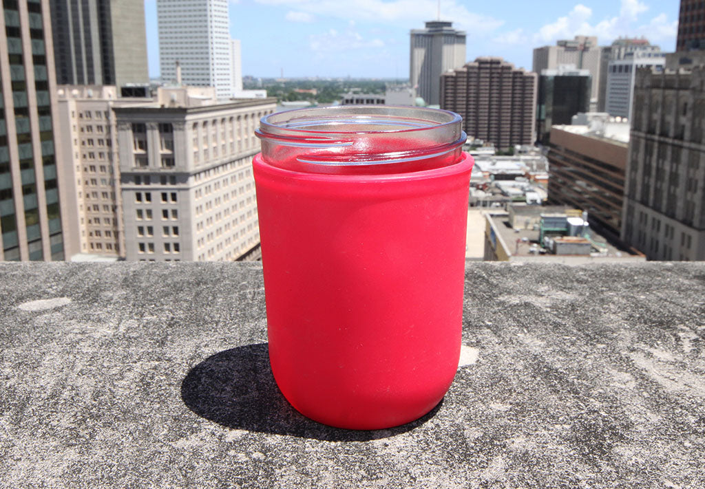 Asobu 16-oz. Red Moonshine Kuzie-Insulated Mason Jar